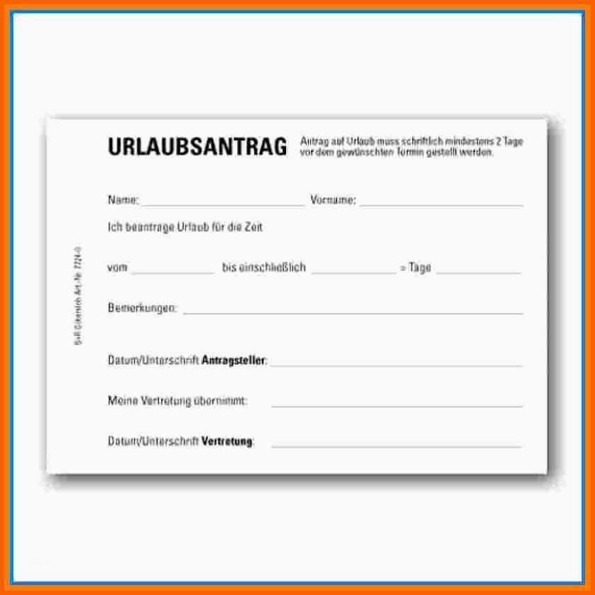 Allerbeste 10 Urlaubsantrag Vorlage Excel - Kostenlos Vorlagen | #6986