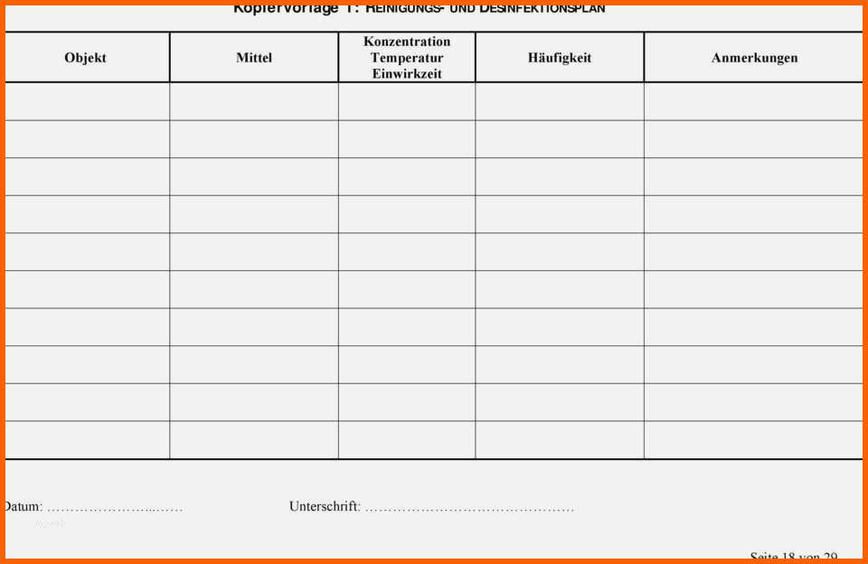 Allerbeste 12 Putzplan Beispiel