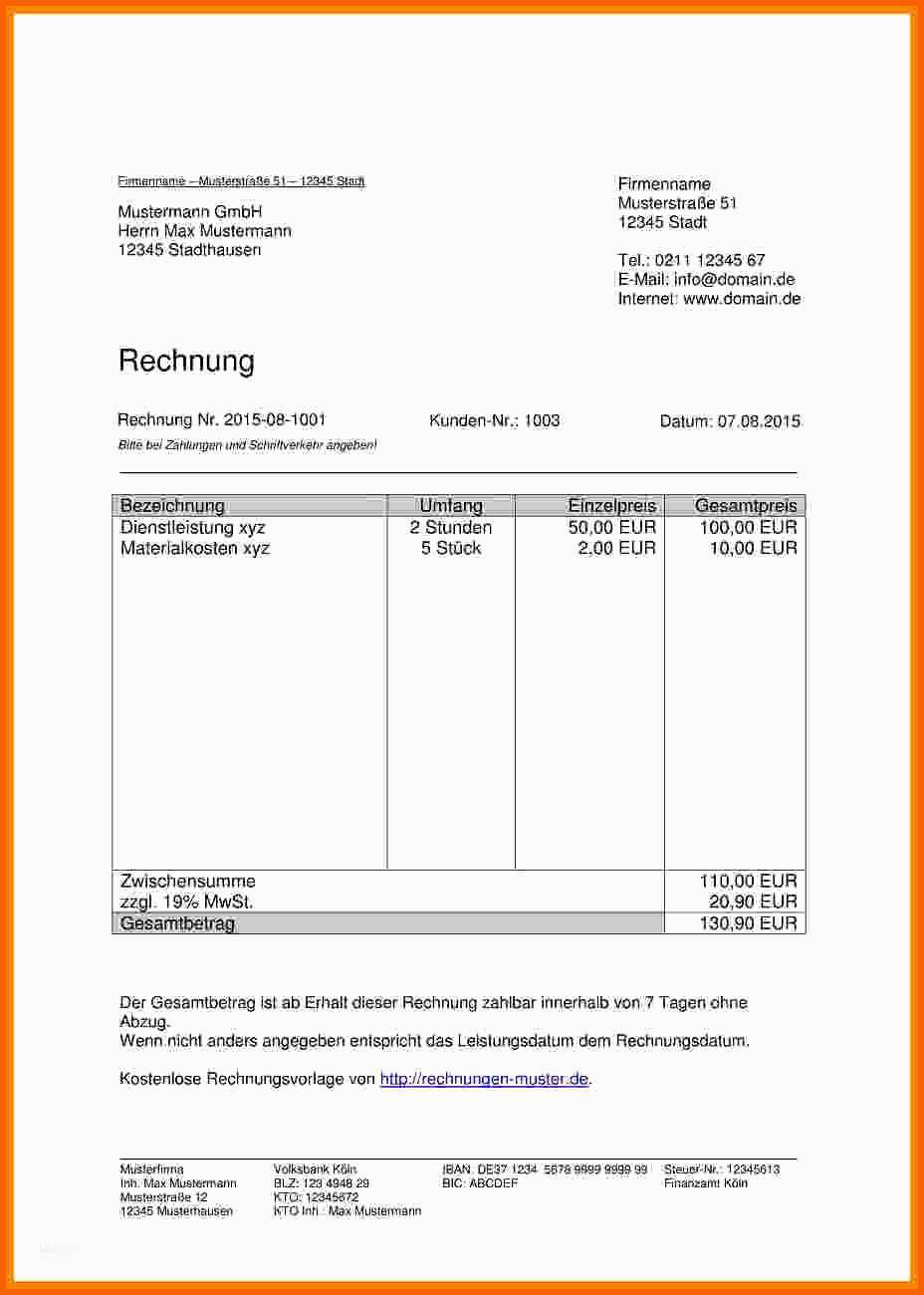 Allerbeste 16 Quittung Vorlage Pdf