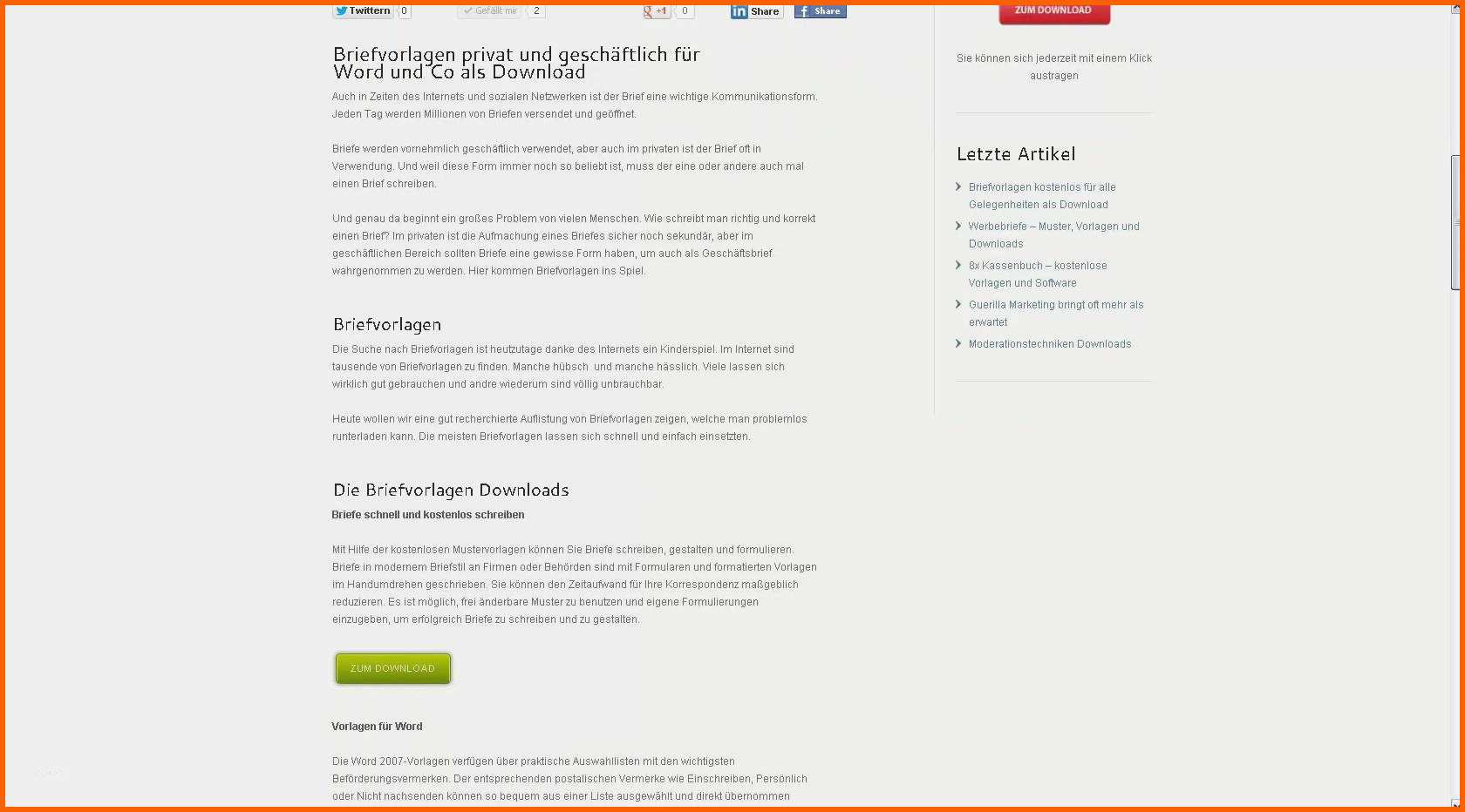 Allerbeste 17 Privater Geschäftsbrief Vorlage Word