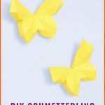 Allerbeste 3d Schmetterling Basteln Als Wanddeko Mit Kostenloser