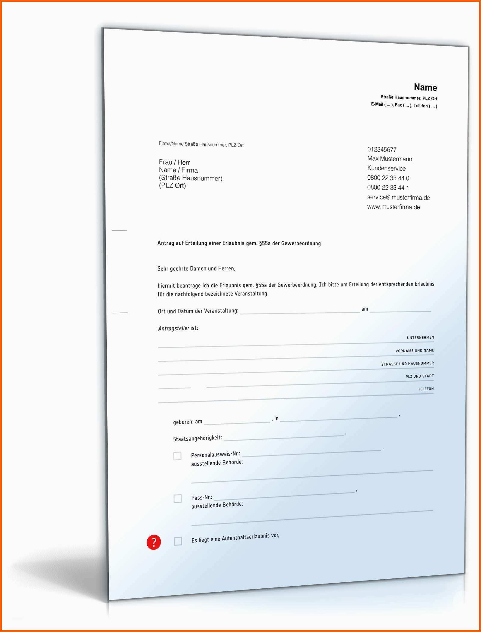 antrag gewerbeerlaubnis
