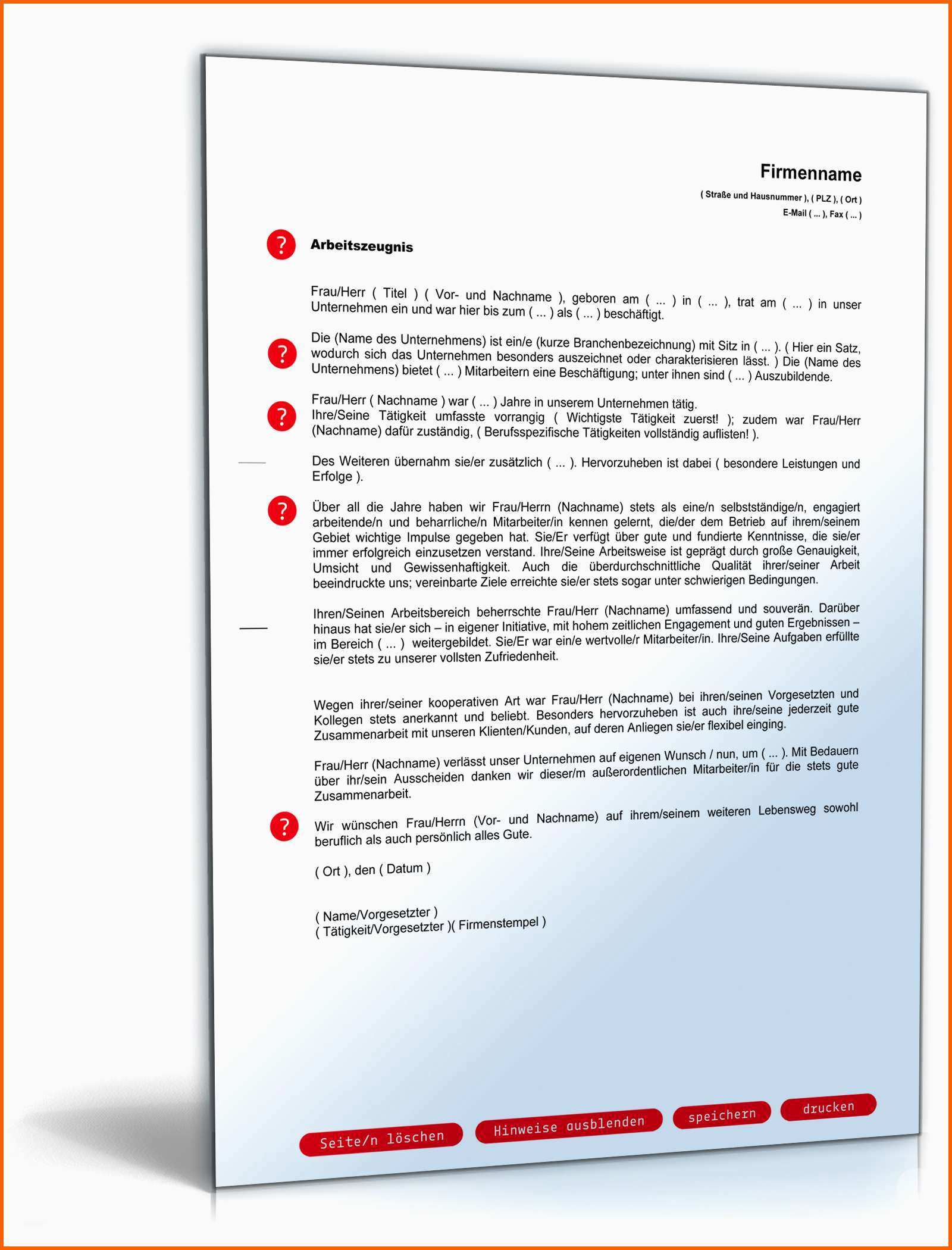 Allerbeste Arbeitszeugnis Gut "note Zwei" Rechtssichers Muster Zum