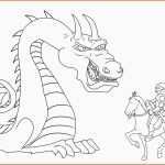 Allerbeste Ausmalbild Ritter Und Drachen Riesiger Drache Und Ritter