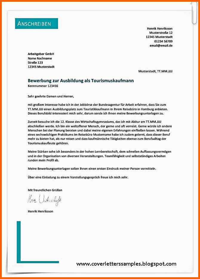 Allerbeste Bewerbungsschreiben In Word Erstellen Professionelles