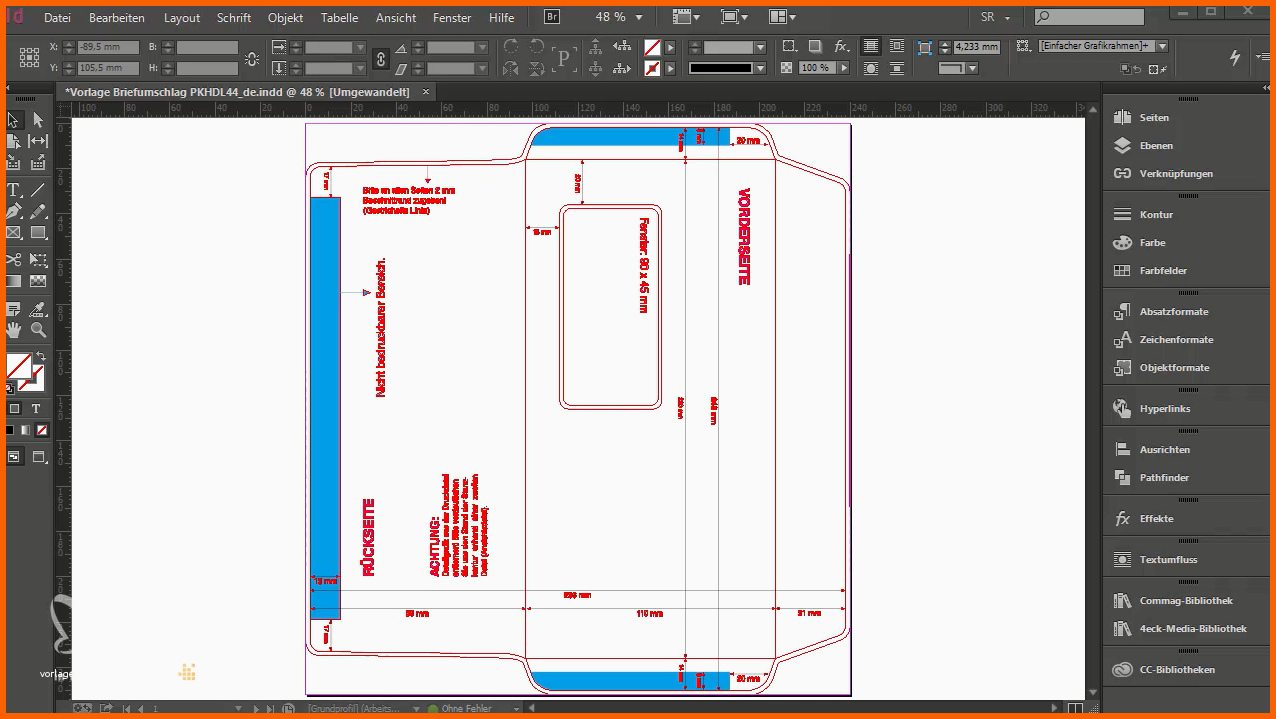 Allerbeste Briefumschlag Gestalten Indesign Video Tutorial