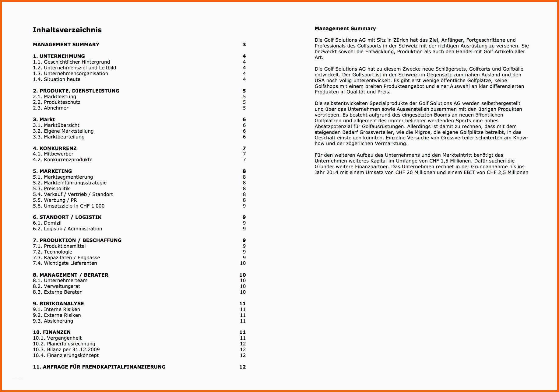 Allerbeste Businessplan Vorlage Schweiz Word Kostenloser Download