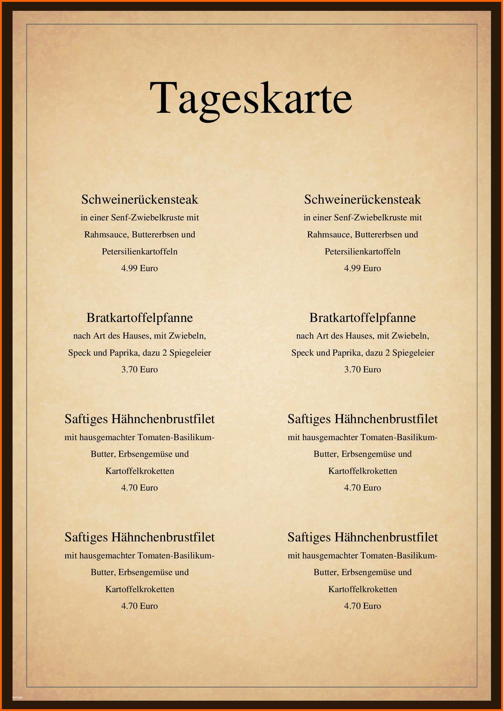 Allerbeste Egal Ob Als Getränke Oder Speisekarte Diese Vorlage ist