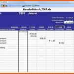 Allerbeste Excel Vorlage Haushaltsbuch 2009 Download