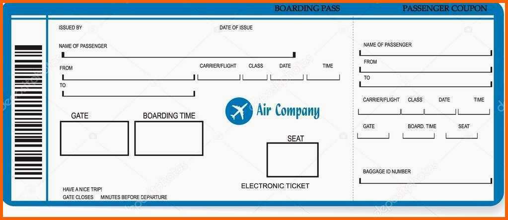 Allerbeste Flugticket Vorlage Download Beste Muster Eines Boarding