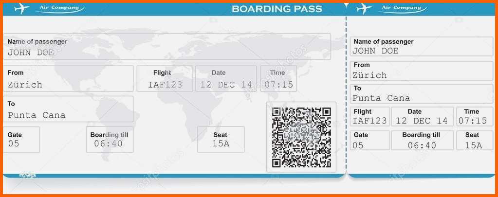 Allerbeste Flugticket Vorlage Download Schn Muster Der