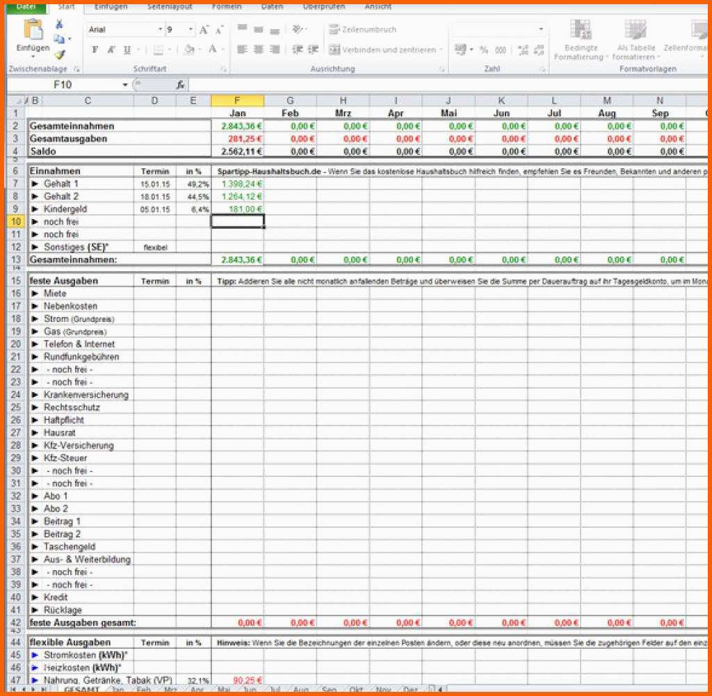 Allerbeste Freeware – Die Besten Gratis Haushaltsbücher Zum Download