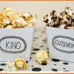 Allerbeste Geschenktipp Diy Kino Gutschein Mit Popcorn