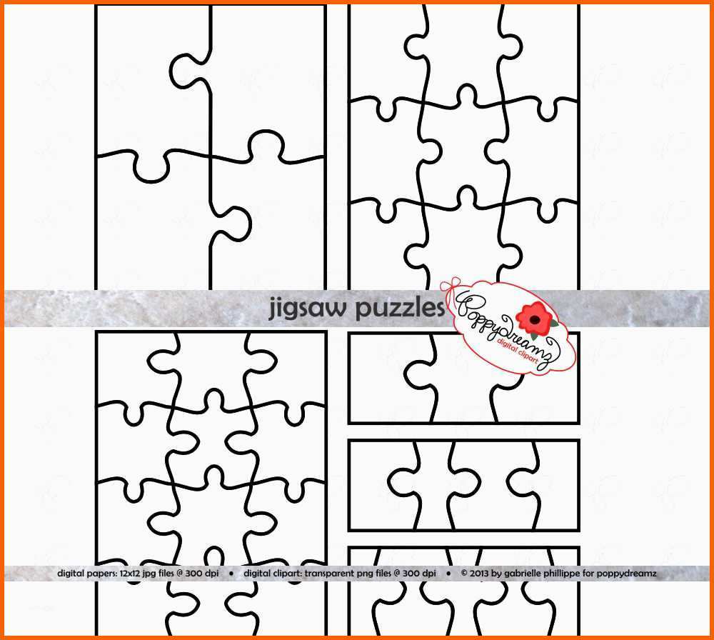 Allerbeste Jigsaw Puzzle Vorlage Pdf Und Cliparts Set Lehrer 300 Dpi