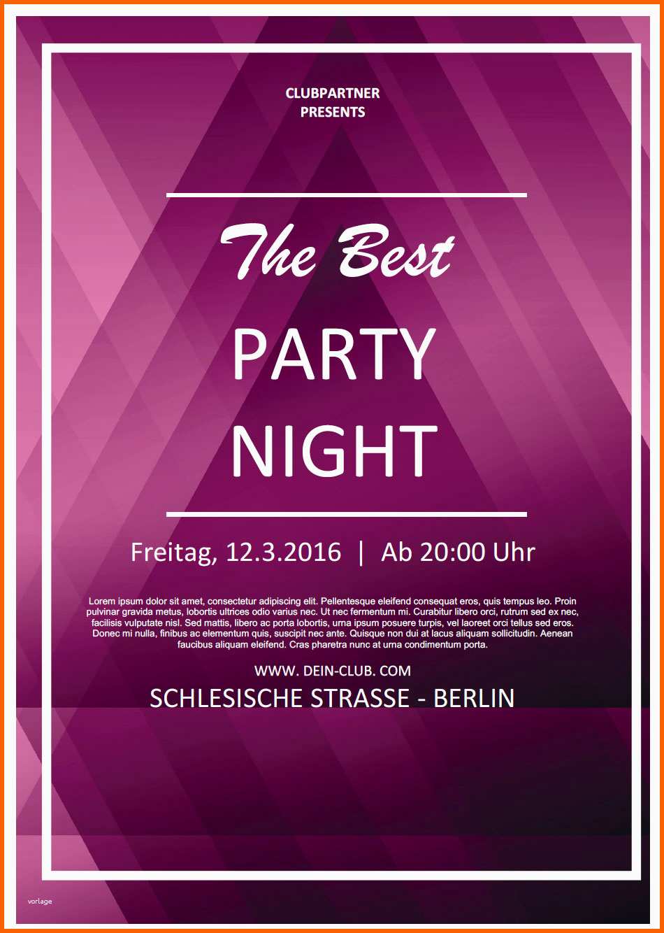 Allerbeste Party Flyer
