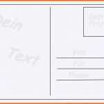 Allerbeste Postkarte Vorlage Word