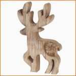 Allerbeste Rentier Stamp Aus Holz Dekofigur Holzfigur Elch