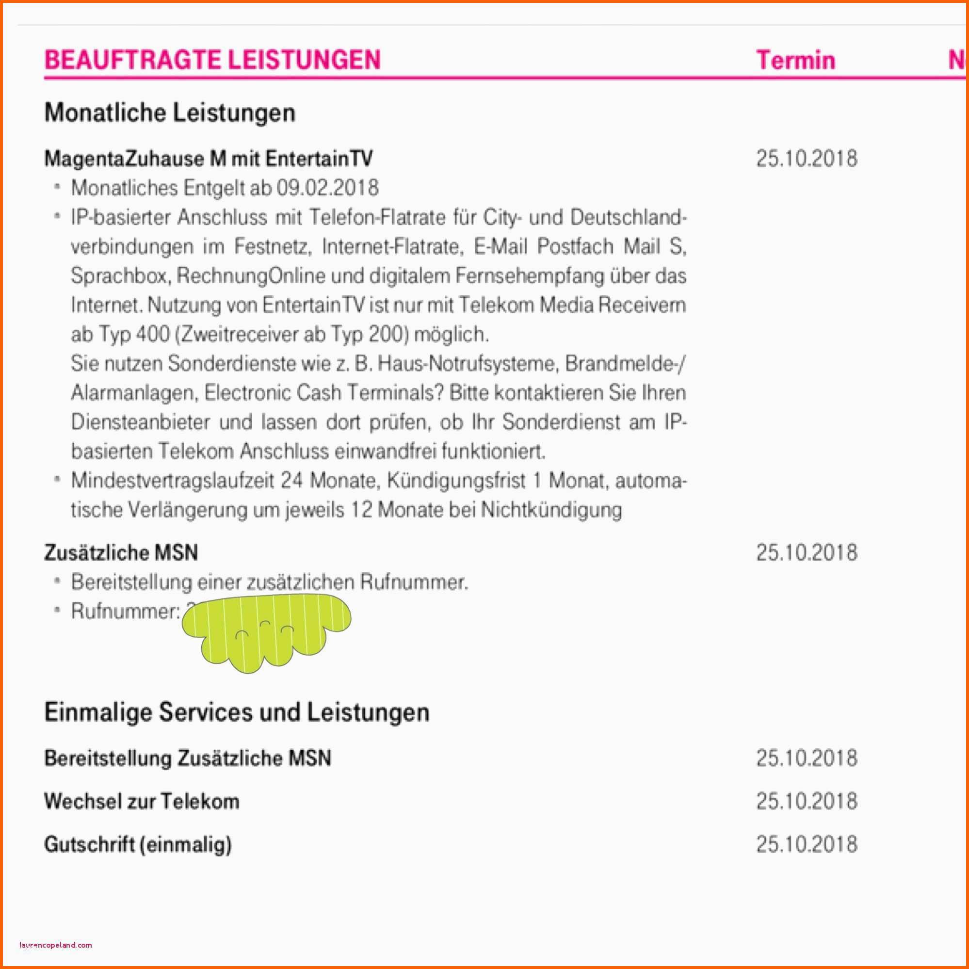Allerbeste Telekom Handyvertrag Kundigen Vorlage Word Besten Der