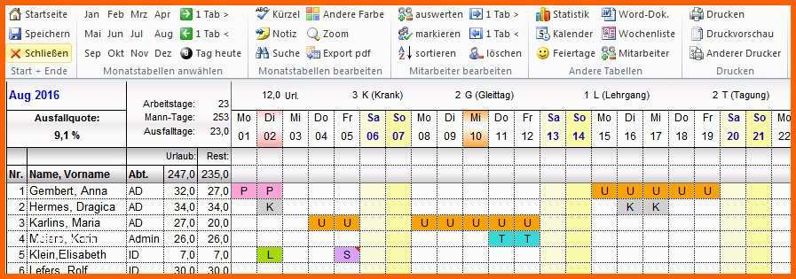 Allerbeste Urlaubsliste Vorlage Ziemlich Urlaubsplaner 2019 Excel