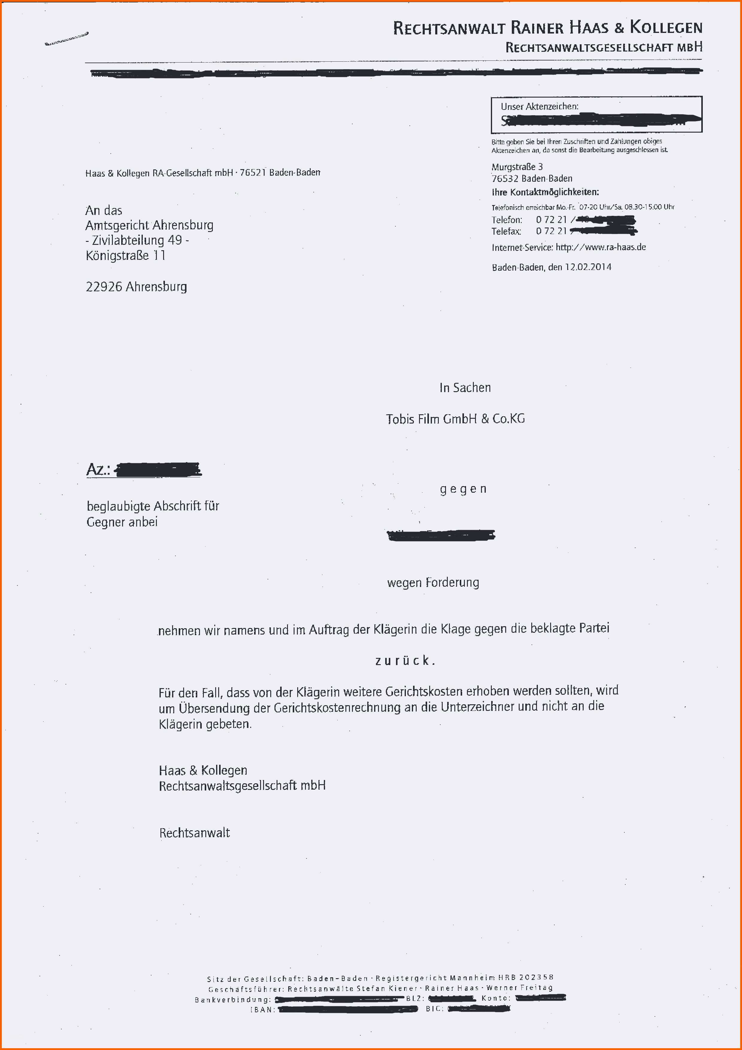 Allerbeste Vorlage Widerspruch