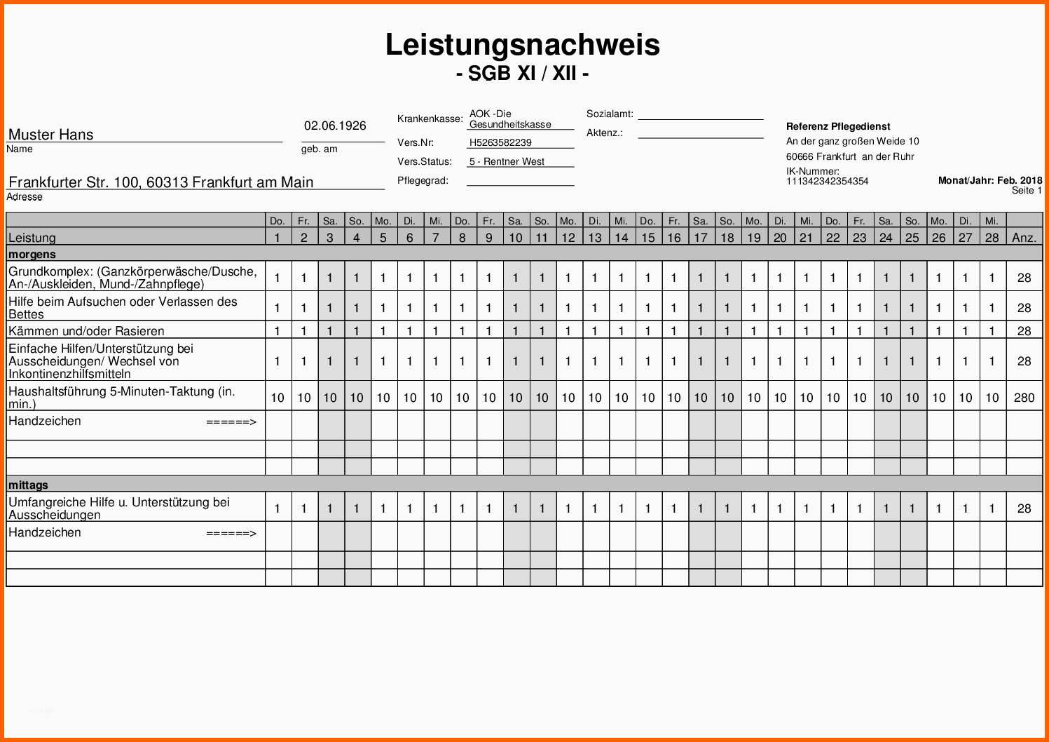 Allerbeste Vorlagen Meinpflege Nst