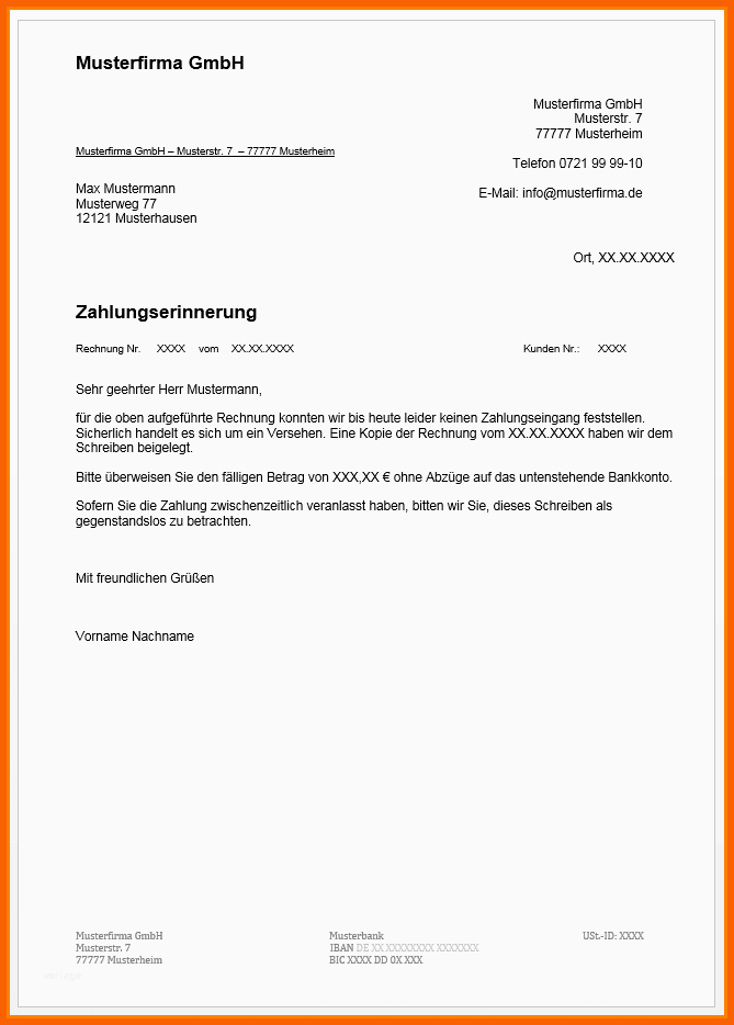 11 mahnschreiben vorlage