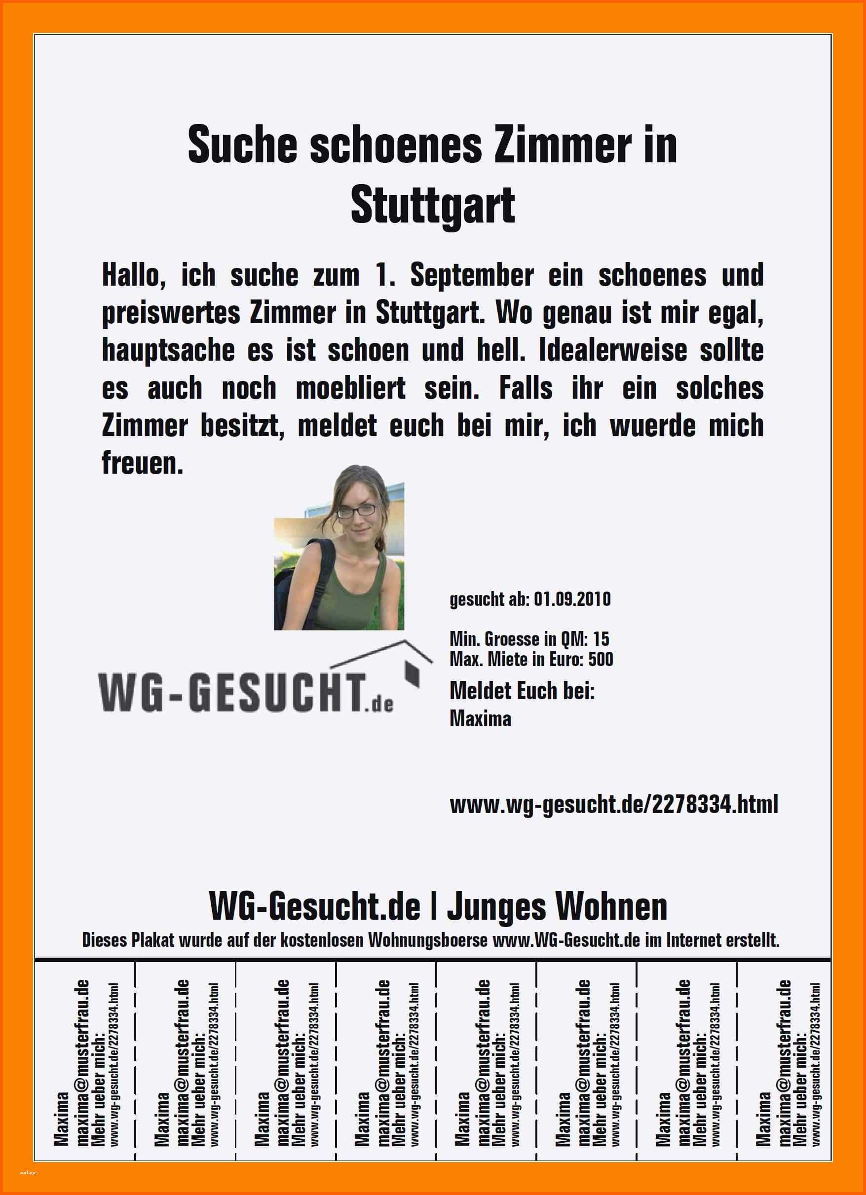 Am Beliebtesten 12 Wohnungsanzeige Schreiben Muster