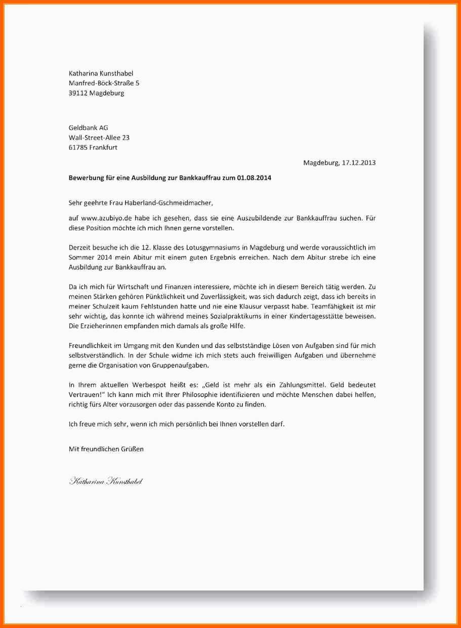 Am Beliebtesten 13 Bewerbungsanschreiben Muster Ausbildung