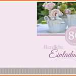 Am Beliebtesten Einladung Zum 80 Geburtstag &quot;kaffee&quot; Rosé