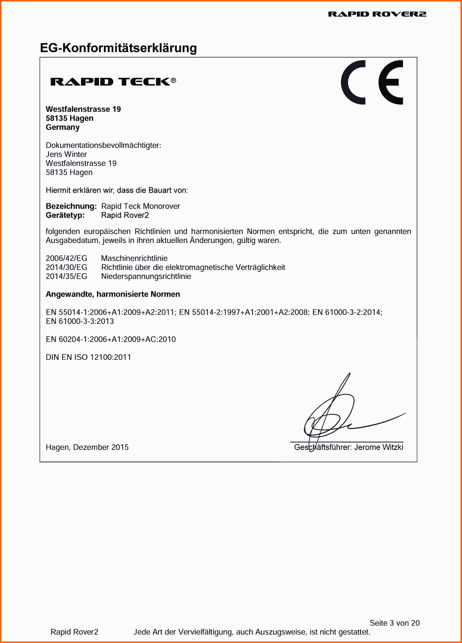 Am Beliebtesten Einzigartiges Ce Konformitätserklärung Vorlage
