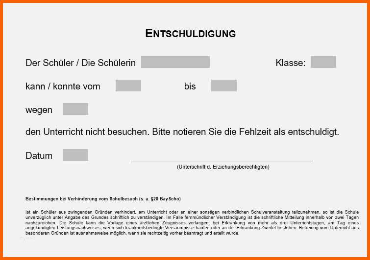Am Beliebtesten Entschuldigung R R Schule Wegen Krankheit