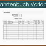 Am Beliebtesten Fahrtenbuch Vorlage Excel format