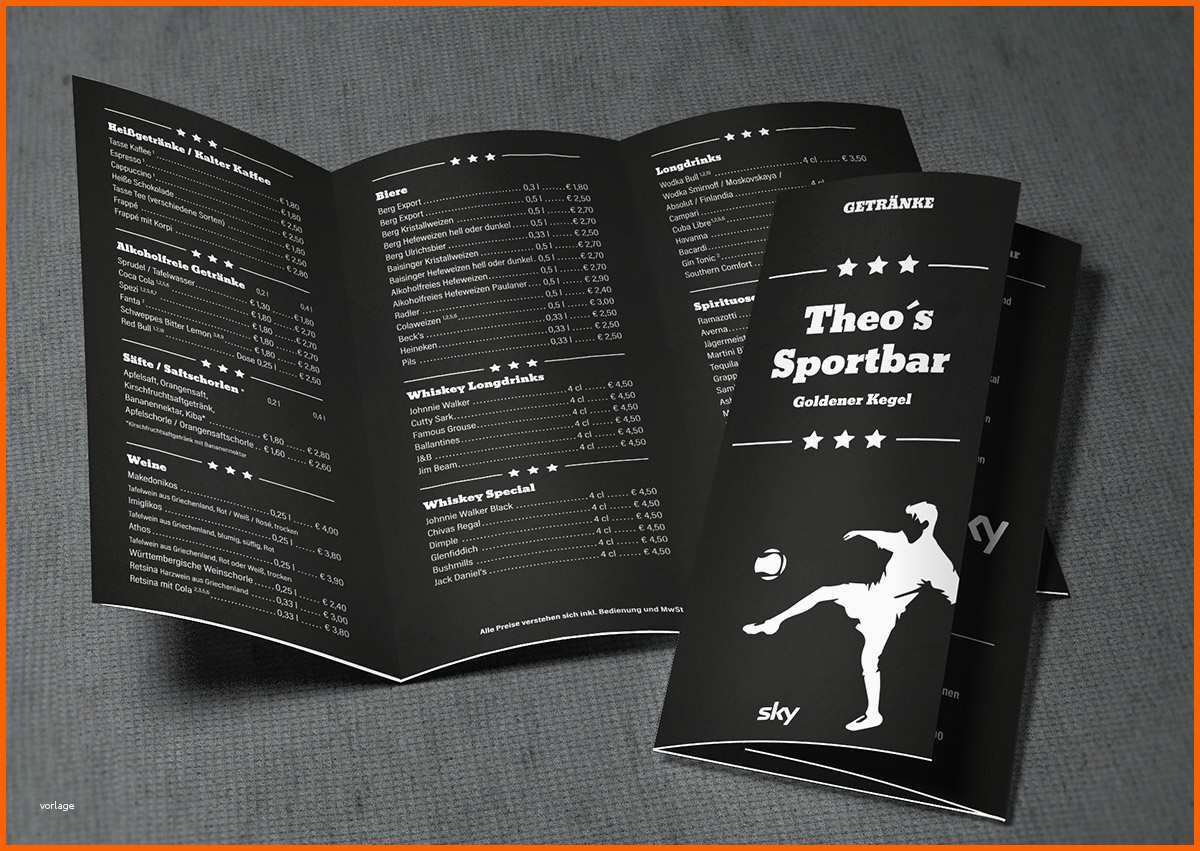 Am Beliebtesten Getränkekarte theo S Sportbar Burger Me Ndesign