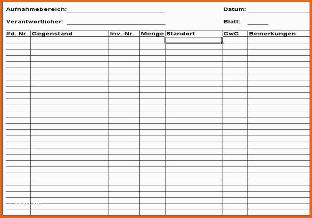 Am Beliebtesten Inventarliste Vorlage Muster 39 Ziemlich Modelle Sie