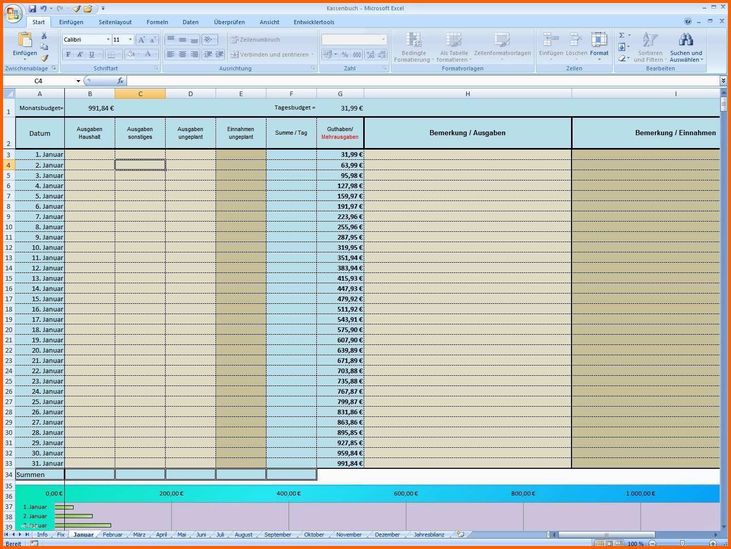 Am Beliebtesten Kassenbuch Mit Excel