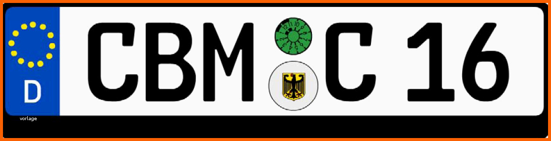 Am Beliebtesten Kfz Kennzeichen Selbst Gemacht