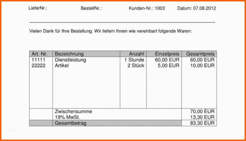 Am Beliebtesten Kleingewerbe Rechnung Vorlage – Invdl