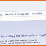 Am Beliebtesten Kündigung Unitymedia Vorlage