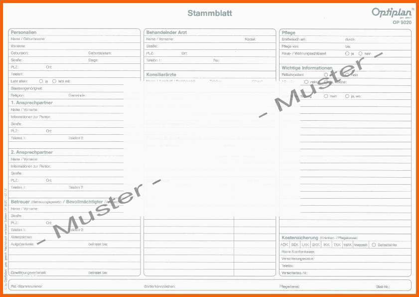 Am Beliebtesten Maßnahmenplan Vorlage Pflege Stammblatt Kenramsley