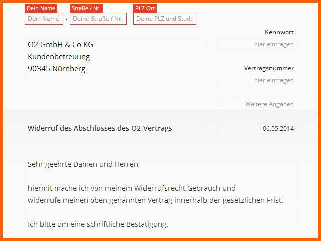 Am Beliebtesten O2 Widerruf Vorlage Download Chip