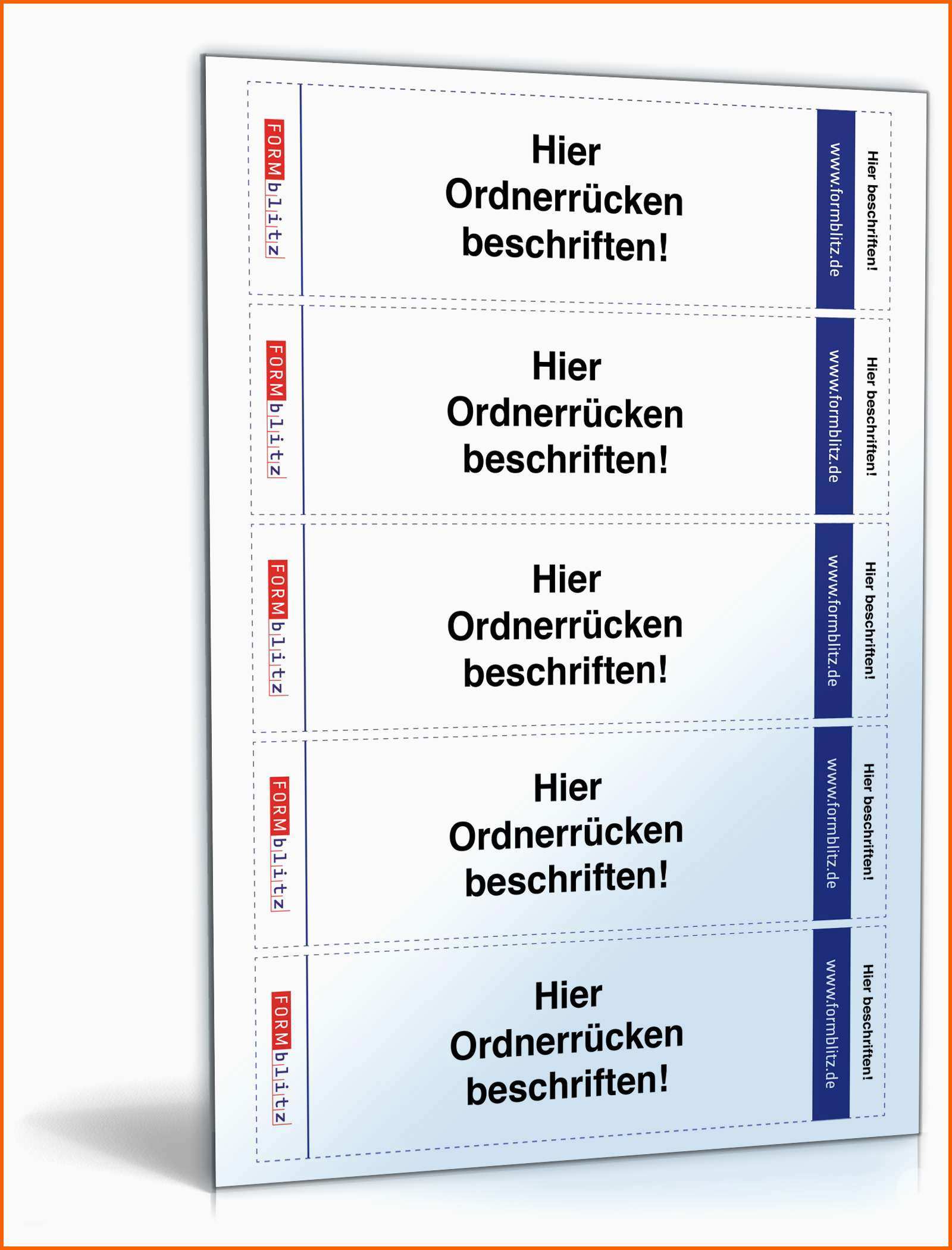 Am Beliebtesten ordnerrücken Für Leitz ordner Hochformat 5 3 X 18 8
