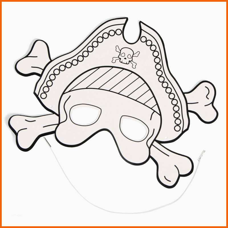 Am Beliebtesten Piraten totenkopf Maske Zum Ausmalen Fr