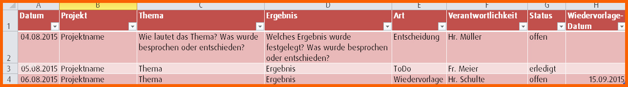 Am Beliebtesten Projektmanagement24 Blog Projekttagebuch Mit Excel