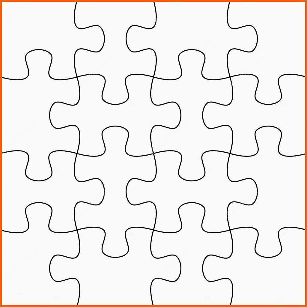 Am Beliebtesten Puzzle Hintergrund Vorlage 4 X 4 — Stockfoto