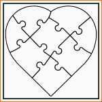 Am Beliebtesten White Line Puzzle Herz Zum Selbst Bemalen 6 Stück Von
