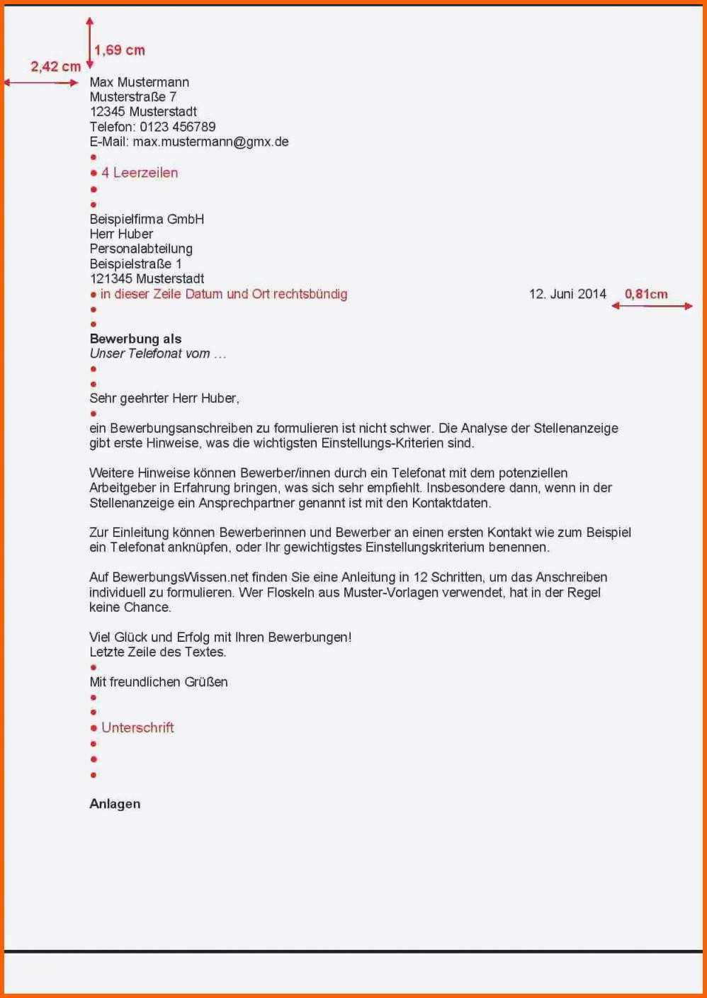 Angepasst 10 Brief formulieren Muster
