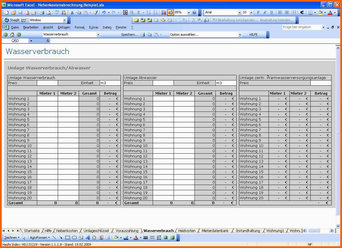 Angepasst 10 Putzplan Excel