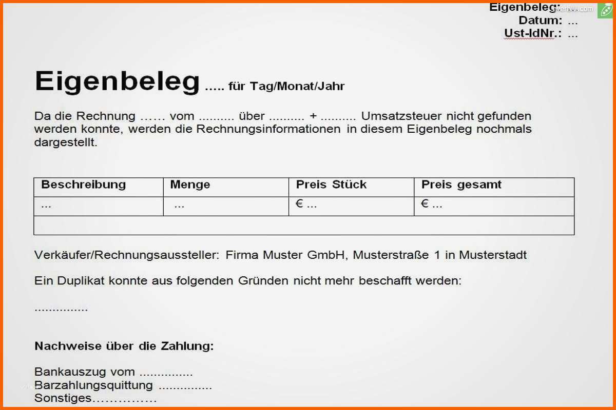 Angepasst 11 Quittung Privatverkauf Vorlage