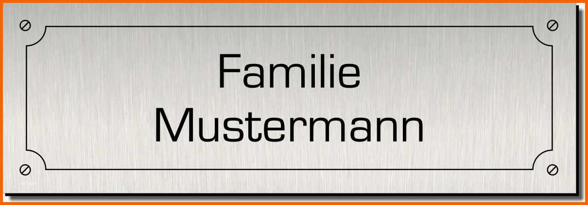 Angepasst 13 Briefkastenschild Vorlage