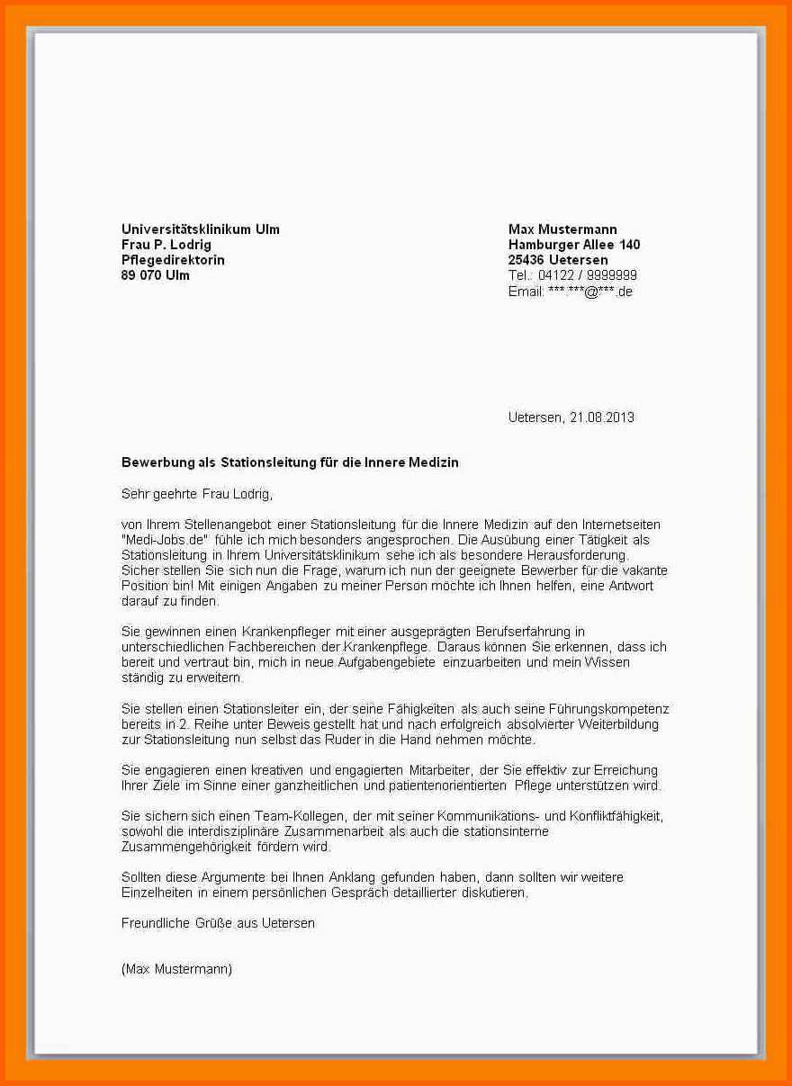 Angepasst 18 Bewerbung sozialpraktikum Muster